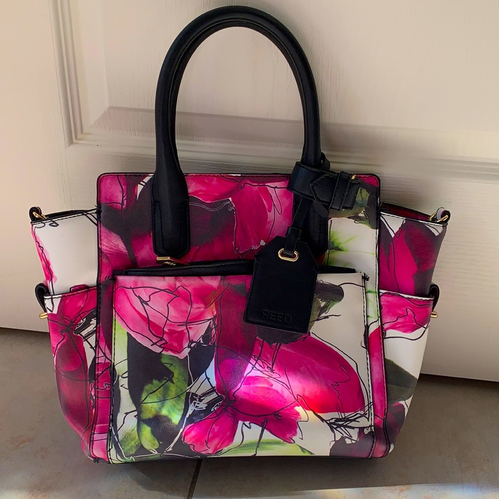 Reed Krakoff REED Pink‎ Floral Tote Bag EUC